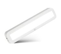 BRILONER - Battery Under Cabinet Light with Motion Sensor, Rechargeable, Neutral-White, Adhesive Mounting, Kitchen Under Cabinet Lighting, LED Lights for Cupboard, 30.5 x 6.5 x 2 cm, White