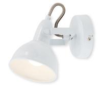 Briloner White Wall Light Spotlight Industrial Retro Lamp E14 Adjustable Metal Spot