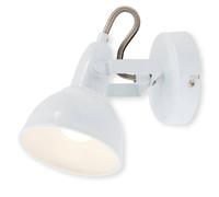 BRILONER White Wall Light Spotlight Industrial Retro Lamp E14 Metal Spot Briloner White