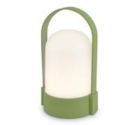 BRILONER - Wireless LED Table lamp IP44 with Touch, Step-dimmable, Replaceable Battery, Bedside lamp, Reading lamp, LED lamp, Camping lamp, Table Light, Battery lamp, Outdoor, 9x8x15.5 cm, Lime Green