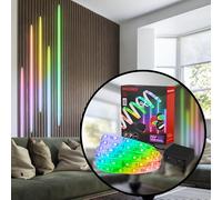 Briloner Your Panel LED Strip Starterset, RGB Light Colors, Remote Control, Strip Bar, Room Decoration, Acoustic Panel Accessories, Light Strip