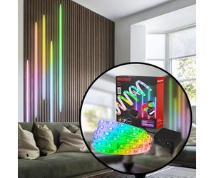 Briloner Your Panel LED Strip Starterset, RGB Light Colors, Remote Control, Strip Bar, Room Decoration, Acoustic Panel Accessories, Light Strip