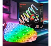 Briloner - Your Stripe Starter Set 2m LED Strip with Remote Control, 3m Cable, RGBW Colorful, Shortenable, Self-Adhesive, LED Strip, LED Light Strip, LED Light Strip