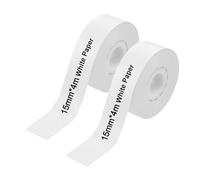Brilovent 2 Rolls Label Maker Tape Compatible for Nelko P21, Self Adhesive Labels Tape, Label Printer Paper Sticker for P15/P12/Q2/HP1/HP4/D32/D35 Thermal Paper (Black on White)