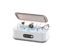 Brilsonic Jewellery Cleaner 49000Hz Ultrasonic Cleaner with 650ML Clean Pod, LED Display, One - Touch Operation & 3 Time Modes - for Jewelry, Necklace, Ring, Glasses(White,23 * 13 * 8cm)