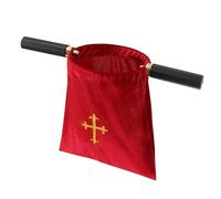 Brilucky Church Tithe Offering Bags with Wooden Handles,Offering Baskets for Church with Handles for Churches Communion Supplies,Collection Basket for Church Offerings Accessories