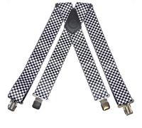 Brimarc Onesize Black and White Checked Work Braces 2"/50mm