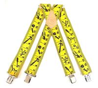 Brimarc Onesize Work Braces - Yellow Tape Measure 2"/50mm
