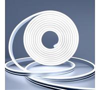 BRIMAX 10M LED Strip Lights, IP67 Waterproof Silicone Neon Rope Light, Dimmable Cool White Led Strip Lights, Flexible & Cuttable for Indoor/Outdoor Bedroom, Kitchen, Pub Garden, Shed Decor