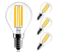 BRIMAX E14 LED Light Bulb Dimmable, G45 6W Golf Ball Bulb,50W Equivalent,Small Edison Screw in Golf Ball Bulbs,2700K Warm White SES Globe Light Bulbs,Energy Saving G45 Light Bulbs for Daily use