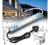 BRIMETI 12V LED Driver 200W LED Transformer Waterproof Outdoor IP67 AC 240V to DC 12V 16.6A Power Supply With Plug Constant Low Voltage Adapter for Strip Light Garden Shed Cabinet Light