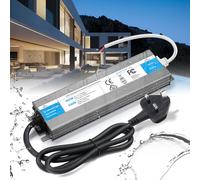 BRIMETI 12V LED Driver 400W LED Transformer Waterproof Outdoor IP67 AC 240V to DC 12V 33.3A Power Supply With Plug Constant Low Voltage Adapter for Strip Light Garden Shed Cabinet Light