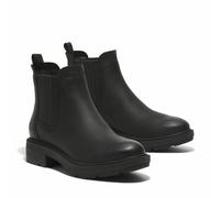 Brimfield Mid Chelsea Boots in Leather Black