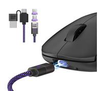 BRIMFORD USB Magnetic Charging Cable Wire Compatible with Logitech MX Master 2S/3S, G PRO X SUPERLIGHT 2, Razer DeathAdder V2 Pro Mouse, More USB Mirco & Type C Port Mouse