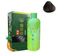 Brimless Shampoo, Herbal Bubble Gray Hair Dye Shampoo, Plant Bubble Hair Dye Shampoo, Suitable for White Hair Color Bubble Dye,DIY Hair Color at Home (Black Brown)