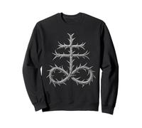 Brimstone Sulfur Sigil Thorned Leviathan Cross Occult Sweatshirt
