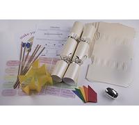 Brimtoy 10 X Make your own Large (14” / 35cm) Christmas cracker kits - Cream