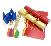 Brimtoy 6 X Make Your own 14" Red & Gold Christmas Cracker Kits x 6