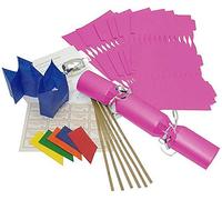 Brimtoy 6 X Make your own Large (14” / 35cm) Christmas cracker kits - Fuchsia
