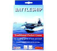 Brimtoy Battleship a Game of Strategy, Bluff and Luck - Supplied with 2 Pads, Pencil and Instructions - Family Game - Ideal for Travel - Unisex - Age 8+ for Two Players