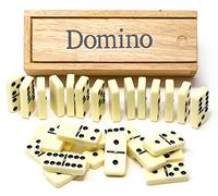 Brimtoy Double six dominoes in wooden box