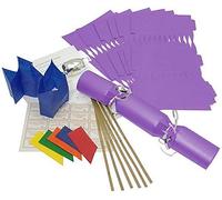 Brimtoy Make Your Own Large (14" / 35cm) Christmas Cracker Kits - Purple - 10 Pieces