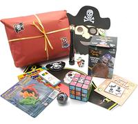 Brimtoy Pre-Wrapped Pirate 12 layer Pass the Parcel game - Birthday Party unisex game - 3years upwards - Each layer has a Pirate themed gift with final layer as the main gift