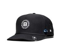 BRIMZ - Golf Performance Hat - Tee Holder & Magnetic Ball Marker - Breathable, Sweat & Water Resistant Golfing Snapback Hat, Brimz - Black, One size