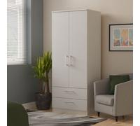 Ready Assembled 2 U Cornwall 2 Door 2 Drawer Wardrobe (Ready Assembled) in Light Grey Ready Assembled 2 U Light Grey