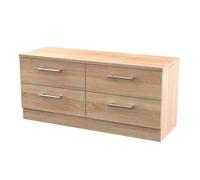 Devon Ready Assembled 4 Drawer Bed Box - Bardolino Oak