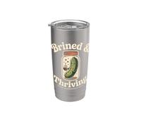 Brined and Thriving Doing Surprisingly Well Pickle Stainless Steel Insulated Tumbler