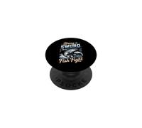 Bring a Sword to a Fish Fight Swordfish Deep Sea Fishing PopSockets Adhesive PopGrip