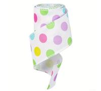 Bring Creativity to Your Easter Celebrations with Wired Edge Ribbons Adorable Bunny and Egg Designs 5 Yards Long (B)