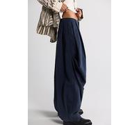 Bring Forth Pleated Trousers at Free People in Navy, Size: US 14 - female