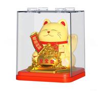 Bring Joy and Prosperity into Your Life with This Automatic Waving Fortune Cat Ornament (E)