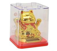 Bring Joy and Prosperity into Your Life with This Automatic Waving Fortune Cat Ornament (F)