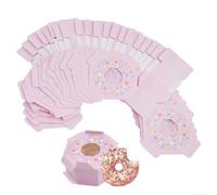 Bring Joy to Your Celebration with a Set of 20 Fun Donut Candy Favor Boxes (Pink)