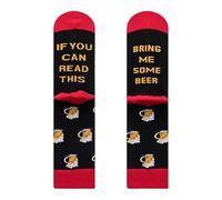 Bring Me Some Beer - Novelty Cotton Colorful Crew Gift Socks UK 7-11 (Cotton Blend, Beer)