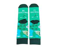 Bring Me Some - Funny Novelty Colorful Cotton Crew Gift Bacon Socks UK 7-11 (Cotton Blend, Be Golfing)