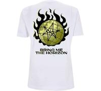 Bring Me The Horizon Men's Globe BMTH T-Shirt White