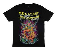 Bring Me The Horizon Smoking Dinosaur Official Tee T-Shirt Mens Unisex (Large) Black