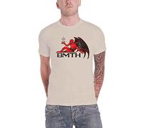 Bring Me The Horizon T Shirt Devil Band Logo Official Mens Natural L