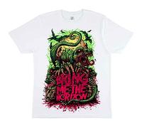 Bring Me The Horizon T Shirt Dinosaur Band Logo Official Mens White XL