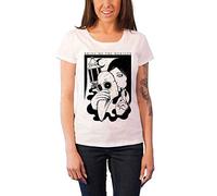 Bring Me The Horizon T Shirt Womens Plague band logo Official White skinny fit