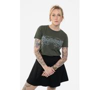Bring Me The Horizon Women's Metal Logo Genxsis T-Shirt in Green | Size: Small Bring Me The Horizon Green S