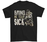 Bring Me Your Sick Plague Doctor Mens T-Shirt 100% Cotton Black M