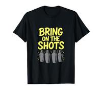 Bring on The Shots Neon Graffiti Cocktail Shaker T-Shirt
