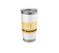 Bring On The Sun Salutations Yoga Motivation Stainless Steel Insulated Tumbler