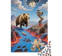 Bring The Family Together with Golden Hamster - 1000 Piece Wooden Puzzle Challenge - Learn, Laugh, And Play in A World of Puzzle Fun