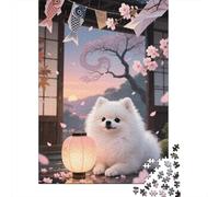Bring The Family Together with Pomeranian Puppy - 1000 Piece Wooden Puzzle Challenge - Learn, Laugh, And Play in A World of Puzzle Fun